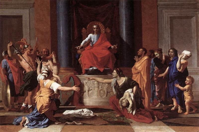 Nicolas Poussin Judgment of Solomon oil painting picture